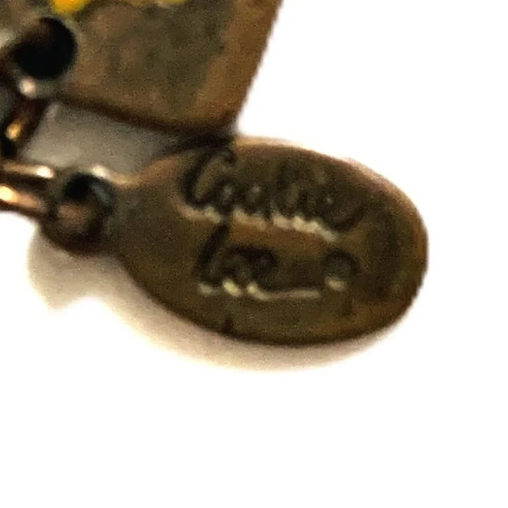 Cookie Lee Bracelet Charm Gold Beads Floral Copper or Bronze Bracelet Adjustable